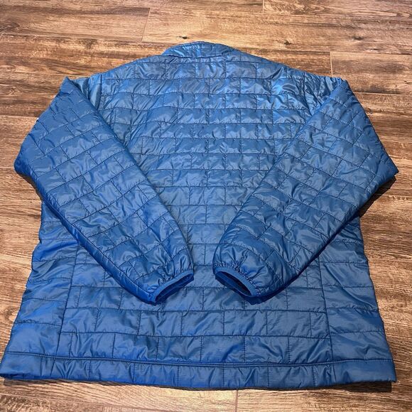 Patagonia Primaloft Nano Puff Jacket Mens 2XL Blue Full Zip Lightweight XXL Coat - Picture 11 of 14